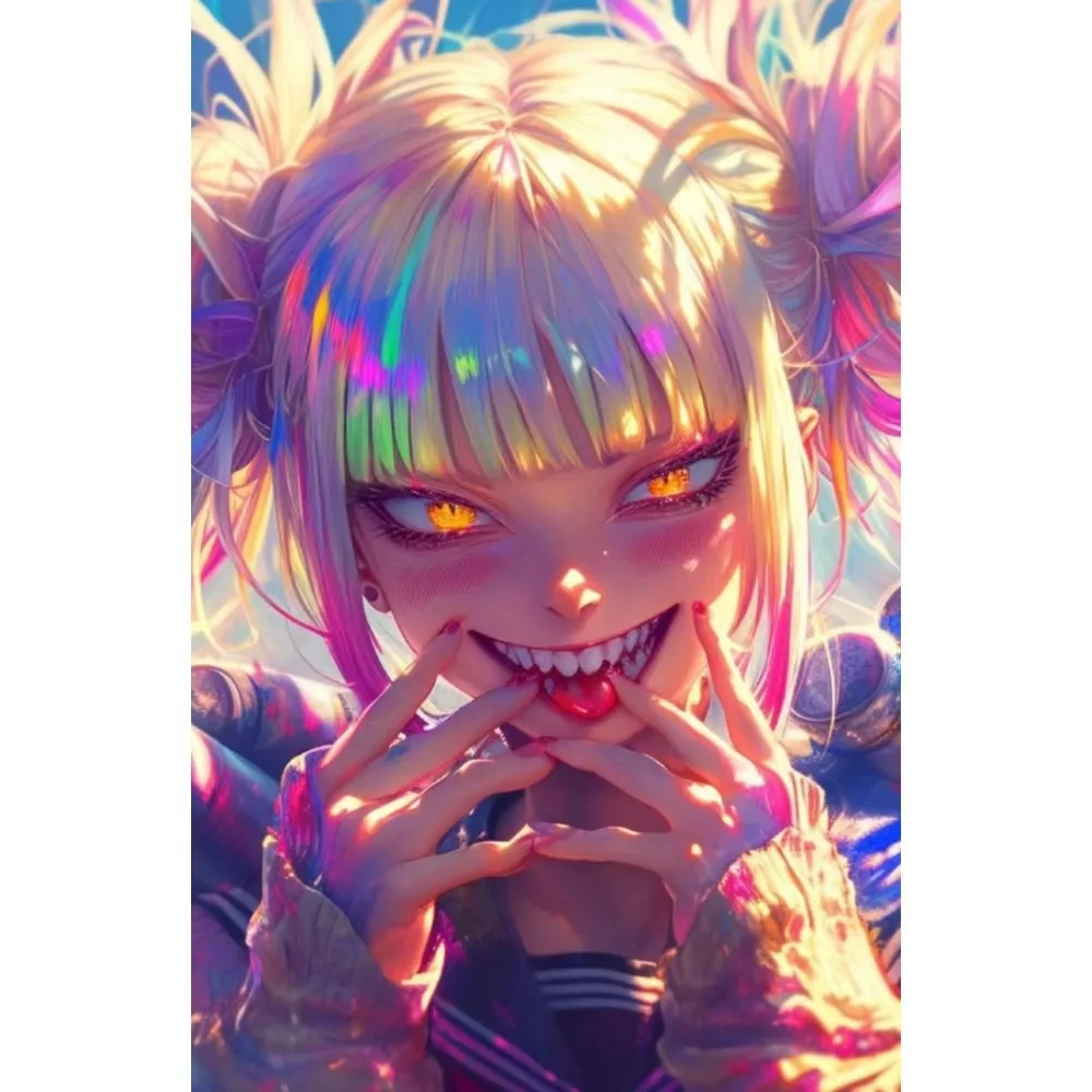 Colorful Villain Girl Portrait Jigsaw Puzzles 500/1000/1200/2000 PCS Modern Wall Decor for Living Room Bedroom Perfect Gift