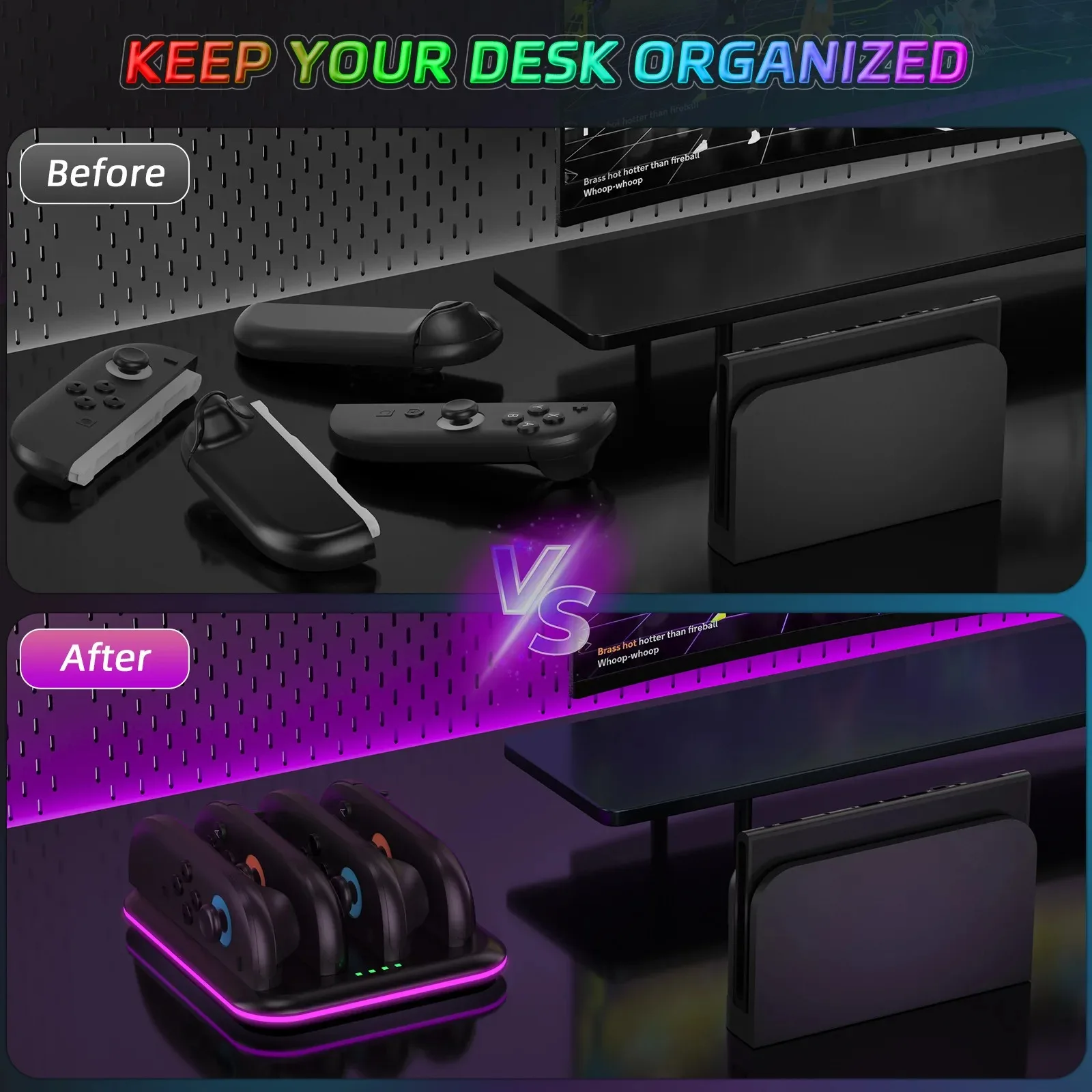 

Charger Stand Station for Nindendo Switch 2,LED Indicator for Joy-Con Charging Controller Fast Charg Dock for Switch2 console