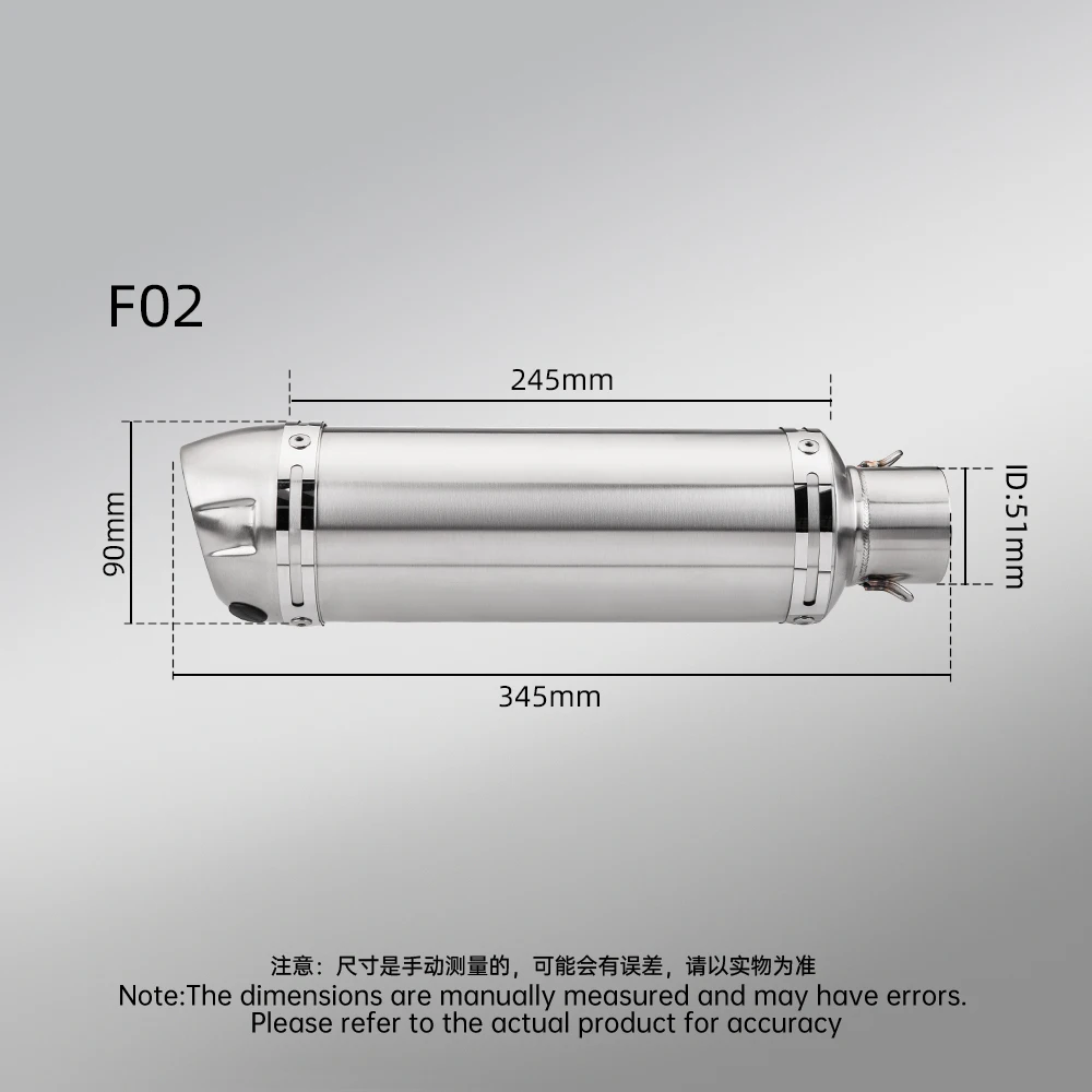 Suitable for FZ6 Yamaha FZ6 Modified Exhaust Double Output Mid Pipe 51mm Slip On Exhaust System 2004-2009 view 4