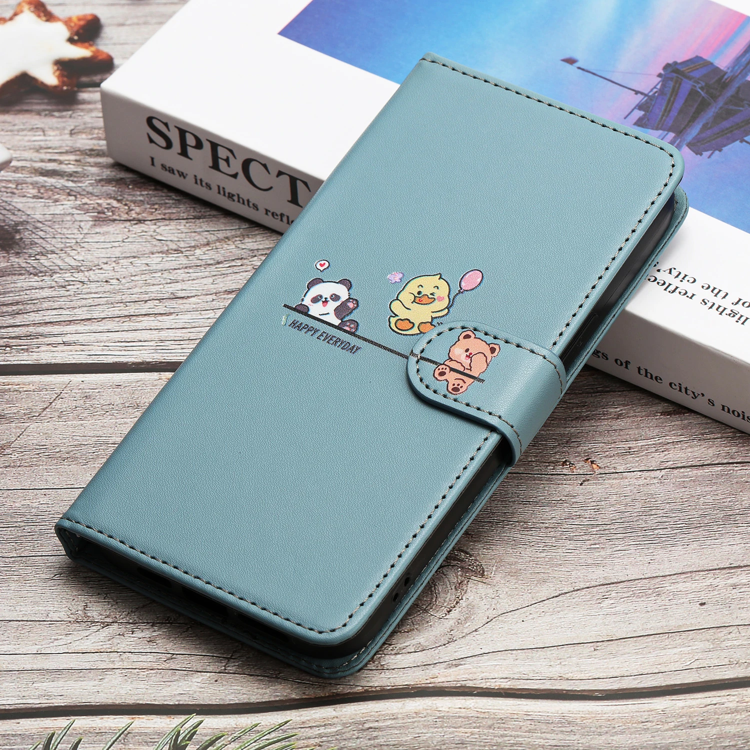 Mode Flip Buch Leder Brieftasche Fall Für Samsung Galaxy A56 A36 A16 S24 FE S25 Ultra Plus A15 A25 A35 A55 Karte tier Katze Abdeckung – Detail 20