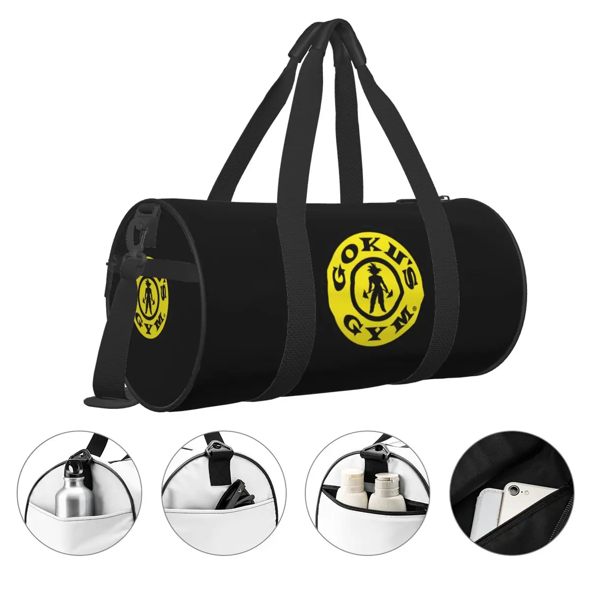 Borsa da palestra borsa sportiva da palestra per Bodybuilding borsa da Fitness per allenamento carino da uomo grande Anime giappone stampata all'aperto