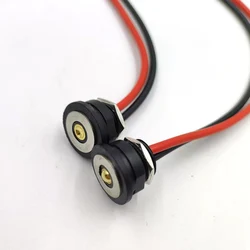 10a high current magnetic charging cable single core contact pogopin connector male and female connector magnetic data cable