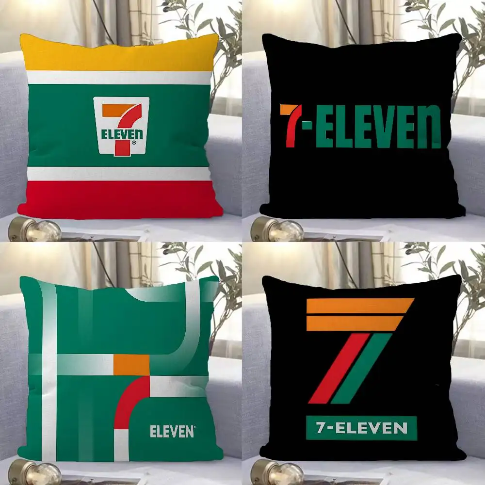 7-E-ELEVENS Cushion Cover Car Throw Pillow Case For Sofa Car Christmas Gift 40x40cm 45x45cm