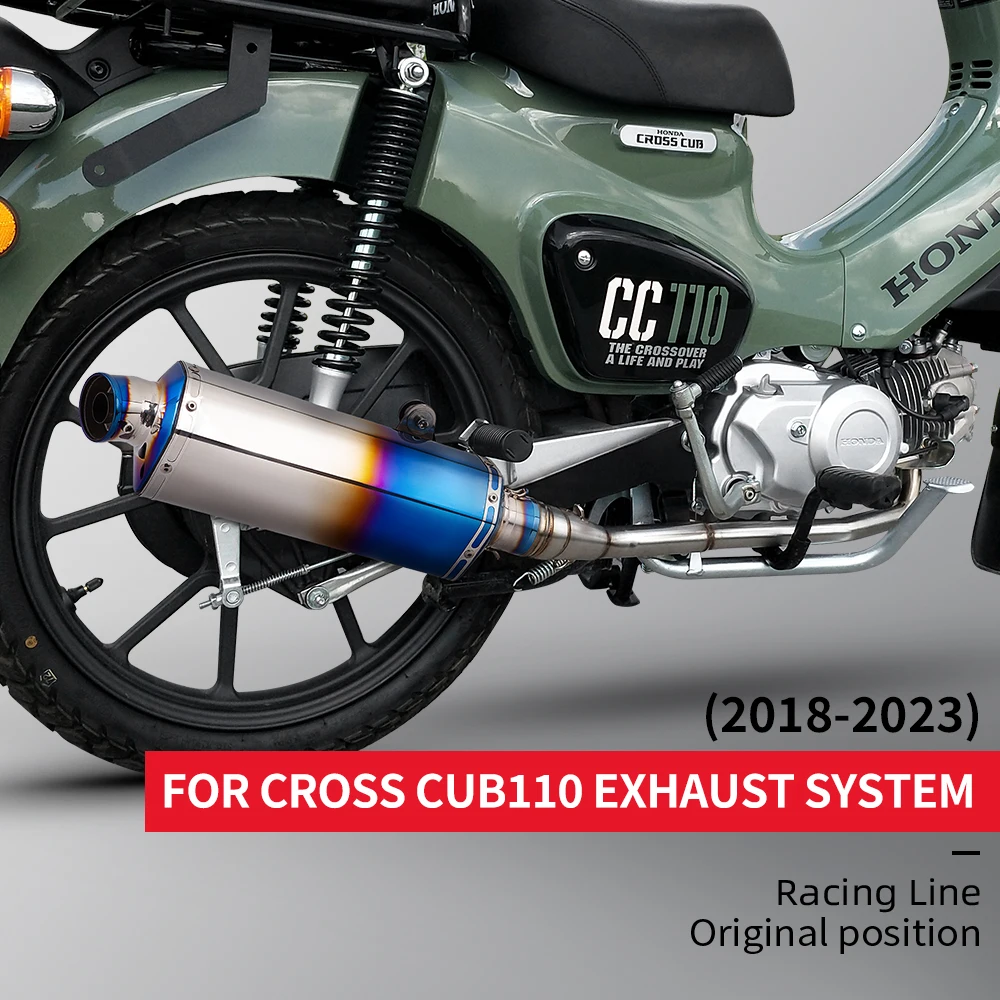 

Suitable for CROSS CC110 CUB110 2018-2023 T58 Escape Muffler Full Front Exhaust Manifold System