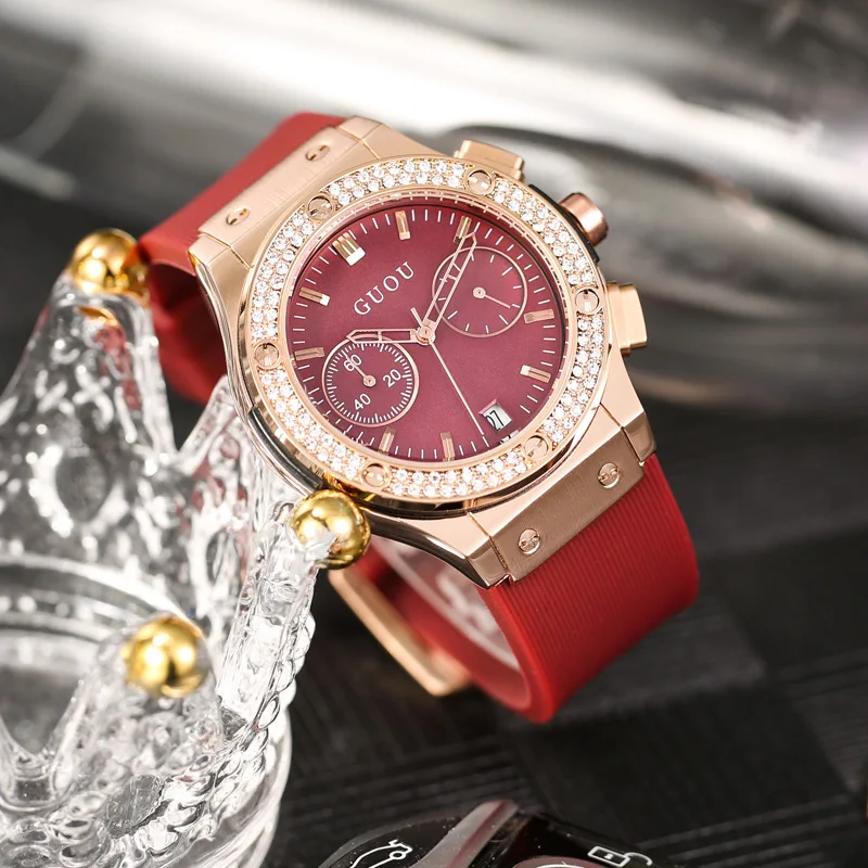 New Trendy And Stylish Outdoor Sports Quartz Watch With A Large Dial And Rubber Strap, Suitable For Both Men And Women.