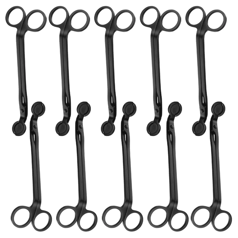 10PCS Stainless Steel Candle Wick Trimmers,7 Inch Wick Cutters Candle Scissors for Cleaner Burn Prevents Buildup-SPMI