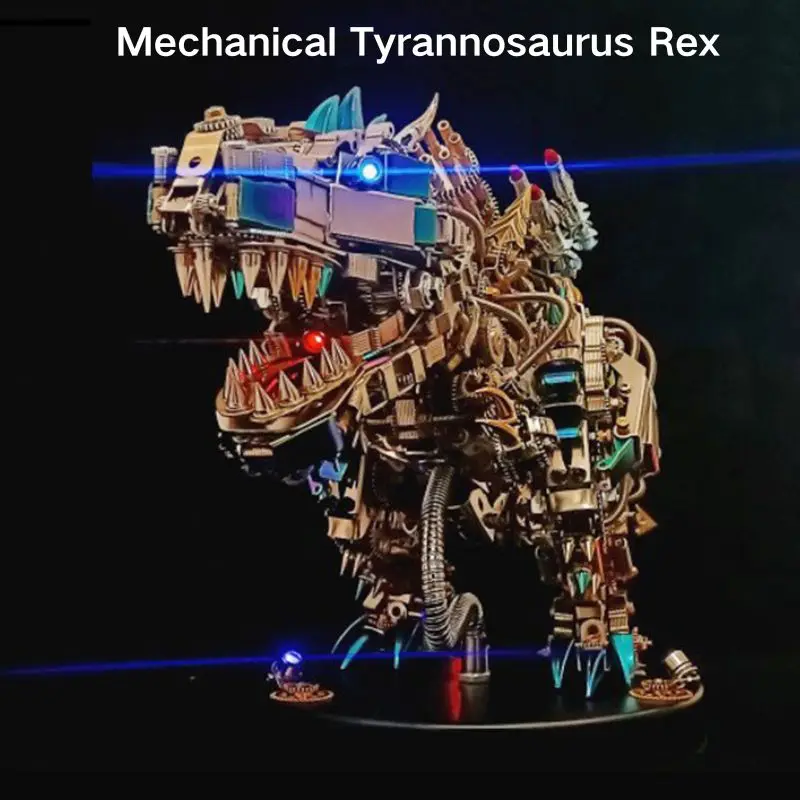

Mechanical Tyrannosaurus Rex 3D Stereo Metal Assembly Puzzle Model Difficult Building Block Toy Ornament Boyfriend Gift