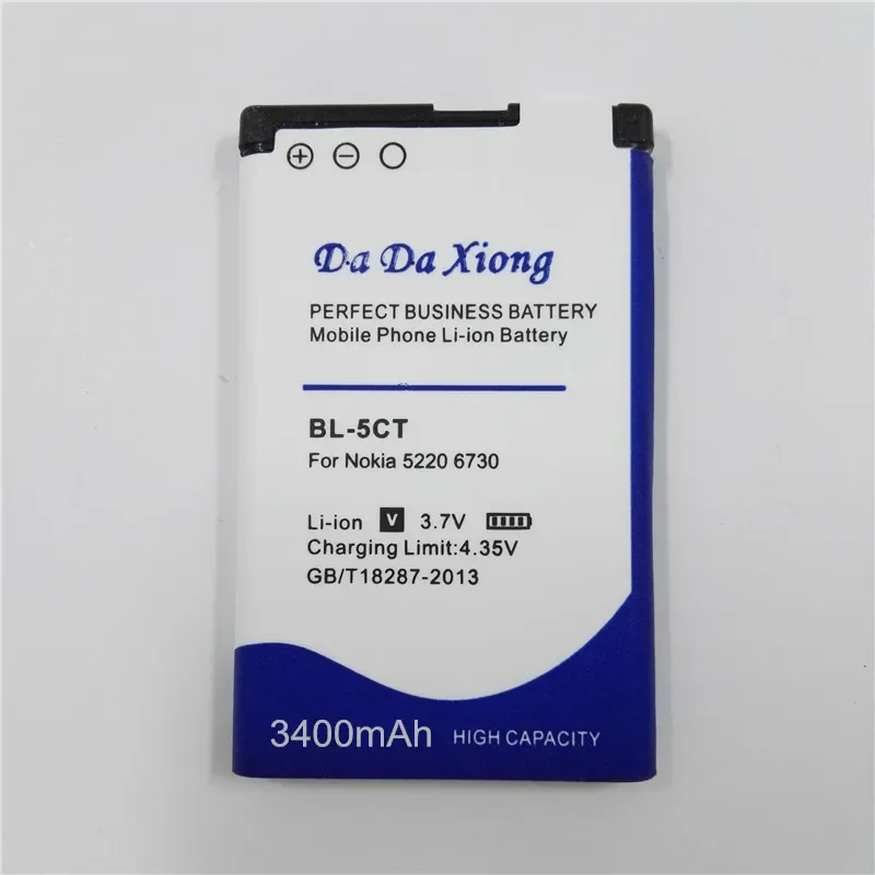 3400mAh BL5CT BL-5CT BL 5CT Li-ion Phone Battery For Nokia 5220 C3-01 C6-01 6730c C5 C5-00 6303C/5220XM