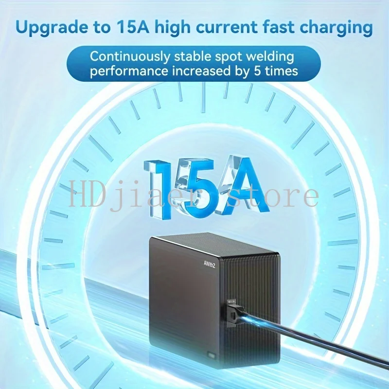 Awithz Farad Kondensator Punktschweißgerät Handheld kleine Haushalts-Lithiumbatterie, Touch-Schweißen aus Edelstahl-Nickelblech