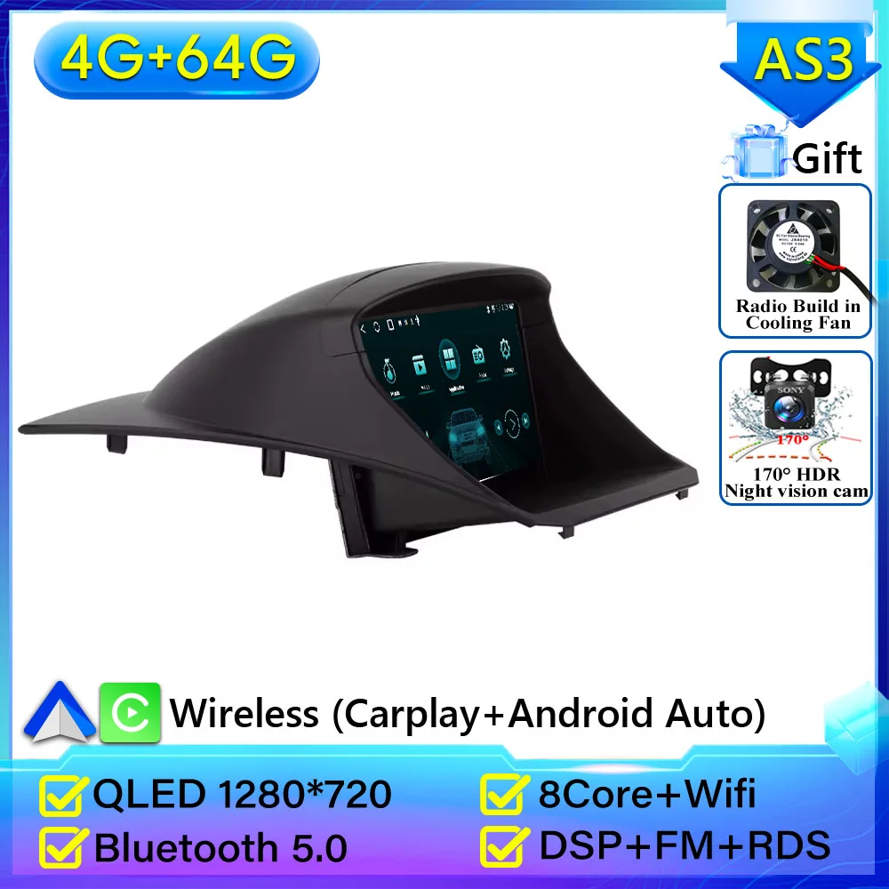 Android 16 autoradio voor Ford Fiesta 2009 - 2017 GPS navigatie Android Auto Carplay Wifi video stereo scherm 4G geen 2din
