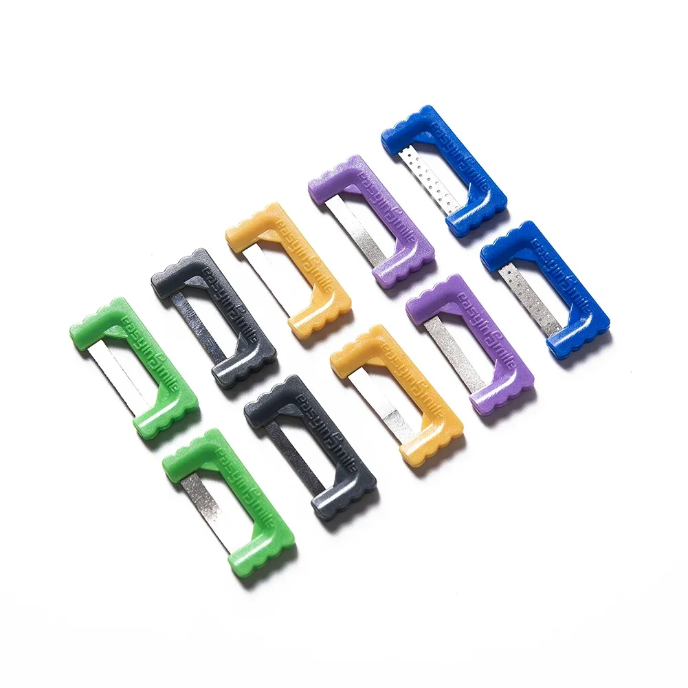 Système de rayure d'orthodontie, bandes d'émaux de réduction intermulticolores jetables, kit d'instruments dentaires