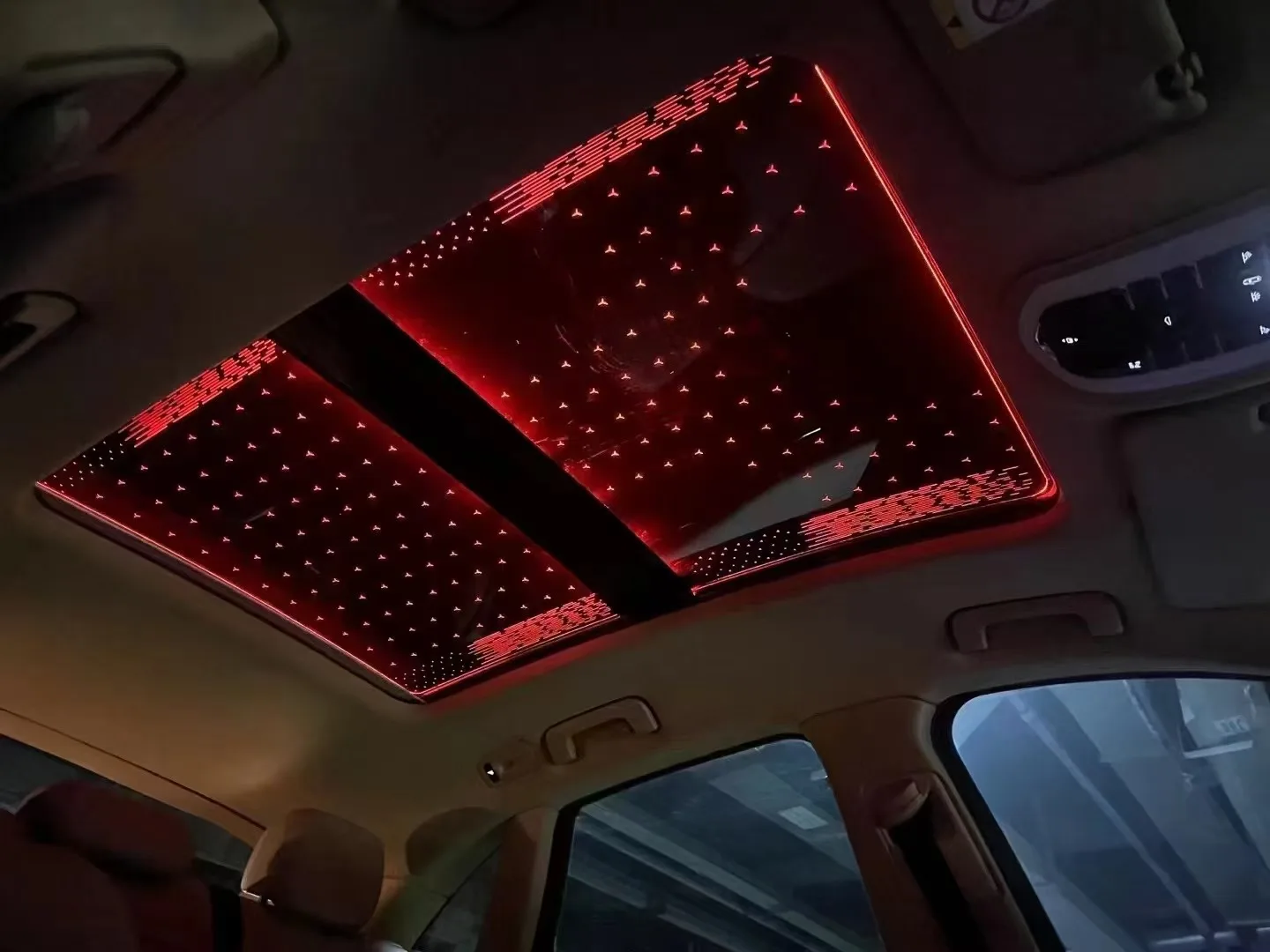 Starry Sky Car Sunroof  Film Atmosphere Light Ceiling Romantic Car Panoramic Interior Light Suitable for  E-class W212
