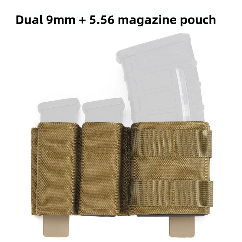 

Cross-Border AmazonFASTTactical Quick DialmolleAccessory Set Double Pack9mm 5.56Magazine Pouch Storage