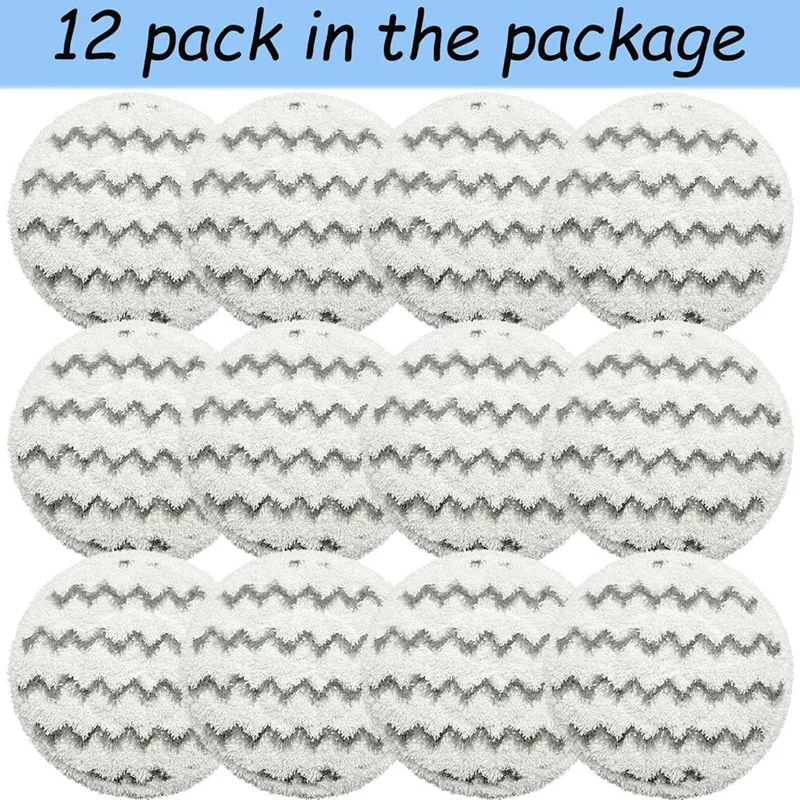 12Pack Rotating Mop Pads Replacement For Bissell Spinwave Smartsteam 3897A Scrubbing Steam Mop