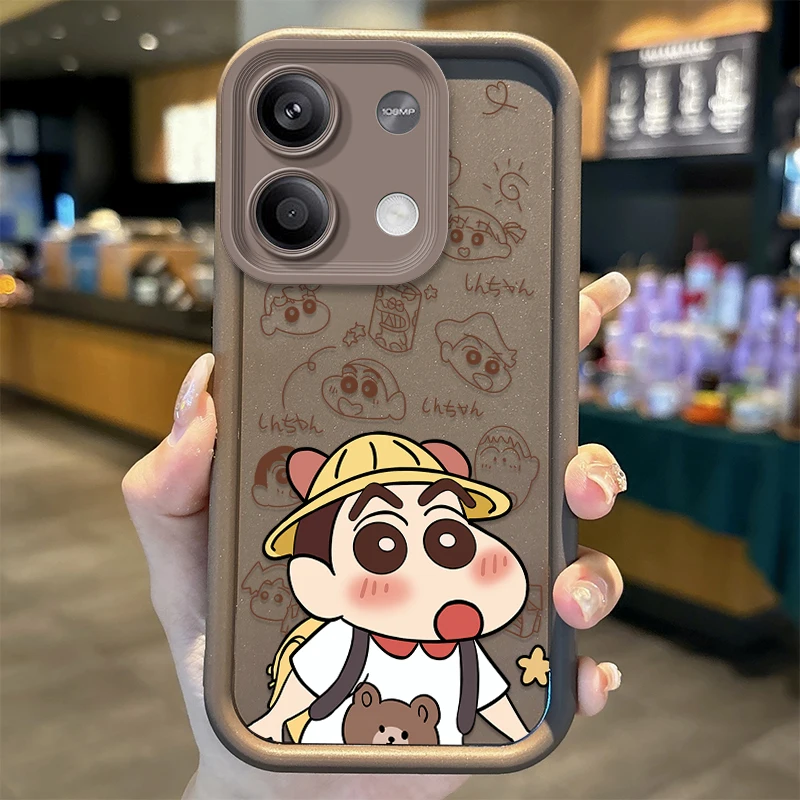 Lovely C-Crayon Shin-chan Phone Case for Redmi Note 13 12 Pro Plus 5G Note 13 12 11 10 9 Pro 12C 10C 9C A2 A1 Shockproof Covers