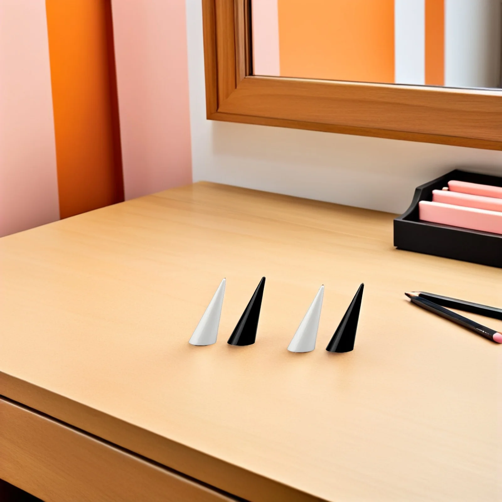 

15Pcs Jewelry Display Stand Acrylic Ring Holder Cone Shape Stable Rings Showcase Storage for Vendors Retail Personal Use