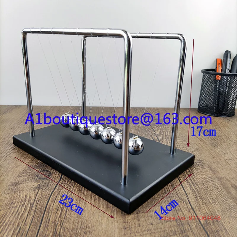 

Large Size Newton Pendulum 7 Balls Newton's Cradle Balance Ball Perpetual Motion Machine Model Collision Experiment Kids Gifts