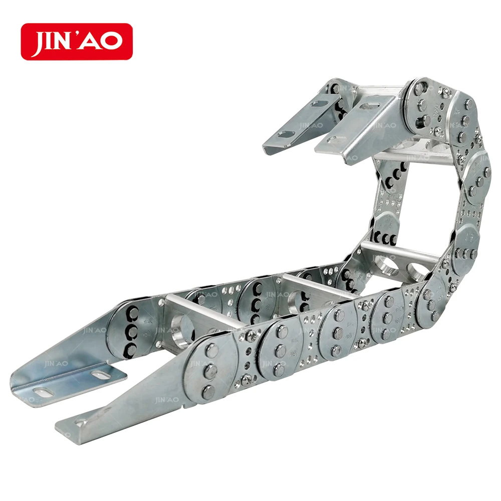 Industrial Flexible Drag Chain Stainless Steel Cable Protector