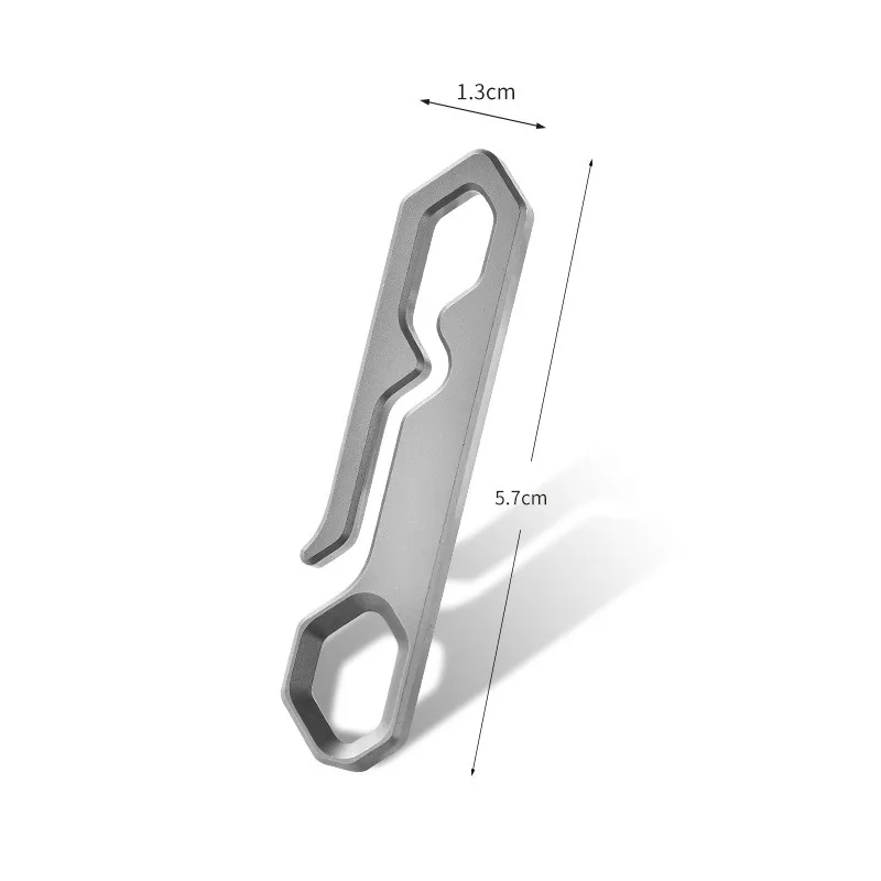 Titanium Alloy Belt Clip, Metal Belt Buckle, Springless Key Clip, PioneerEDC Camping Gear