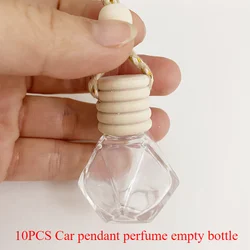 Car aromatherapy empty bottle perfume oil dispenser volatile car air conditioning outlet rear-view mirror glass bottle