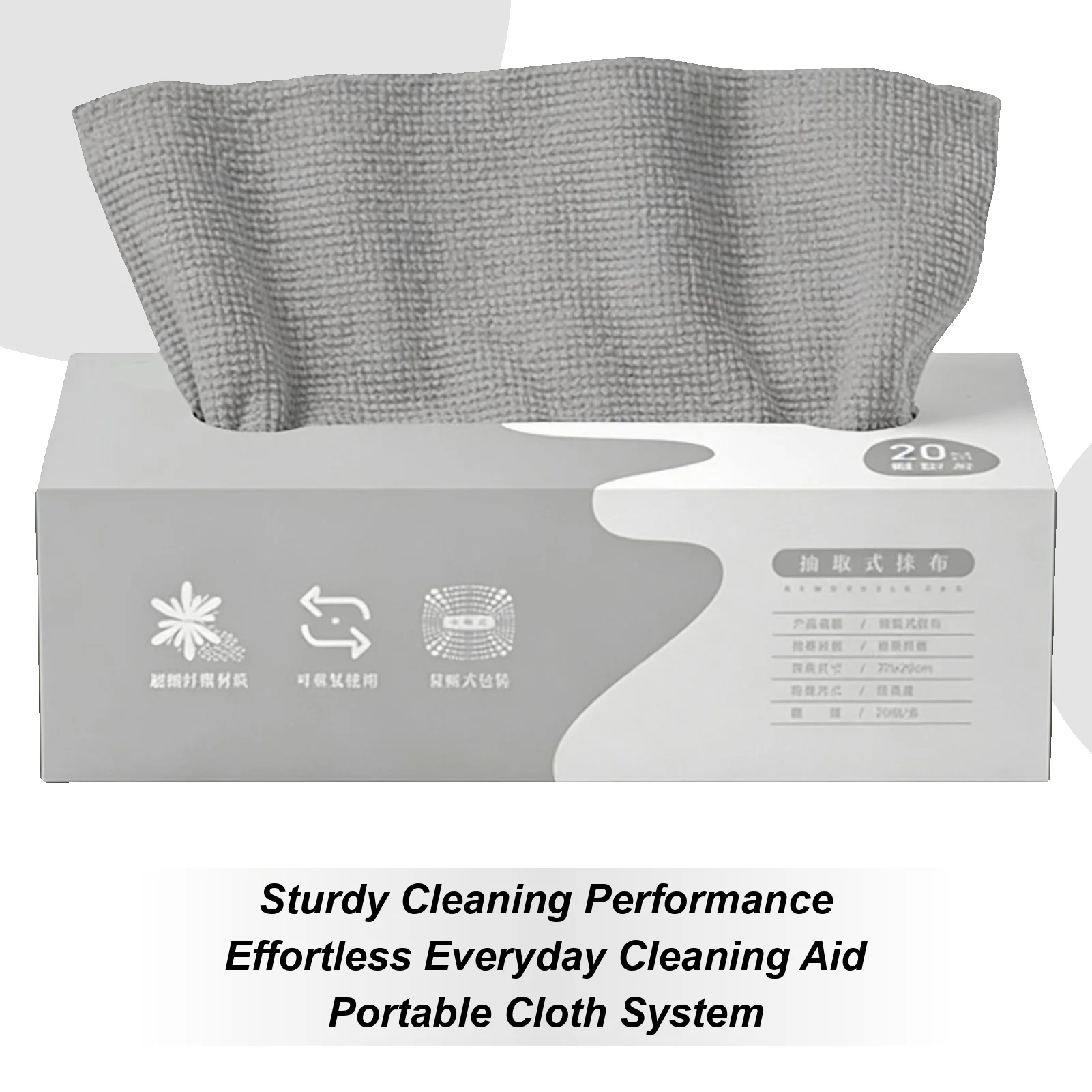 

Microfiber Cloth Pull-Out Reusable Lint-Free Kitchen Cleaning Cloths Streak Free Rags For Kitchen Bathroom Car Window Glass