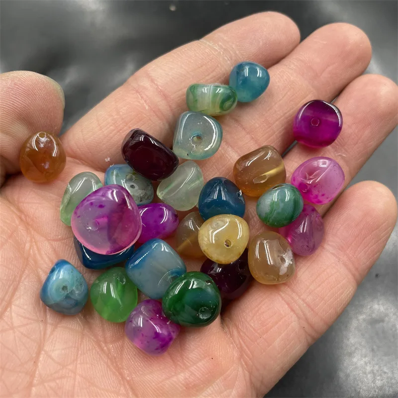 Cheap Jade DIYOrnament Accessories Color Agate Small Stone Scattered Beads Random Agate Raw Stone Batch