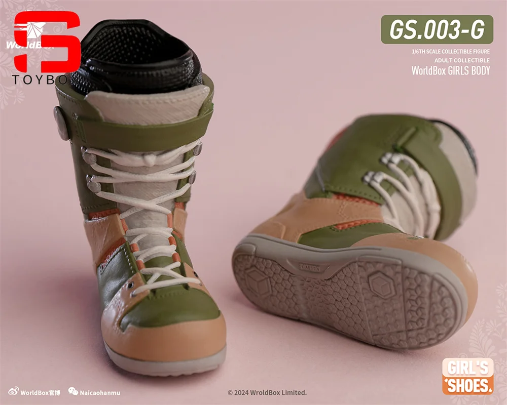 Worldbox GS003 1/6 Weibliche Ski Schuhe Solide Schnee Stiefel Kleidung Modell Fit 12'' Soldat Abnehmbare Füße Action Figur Körper