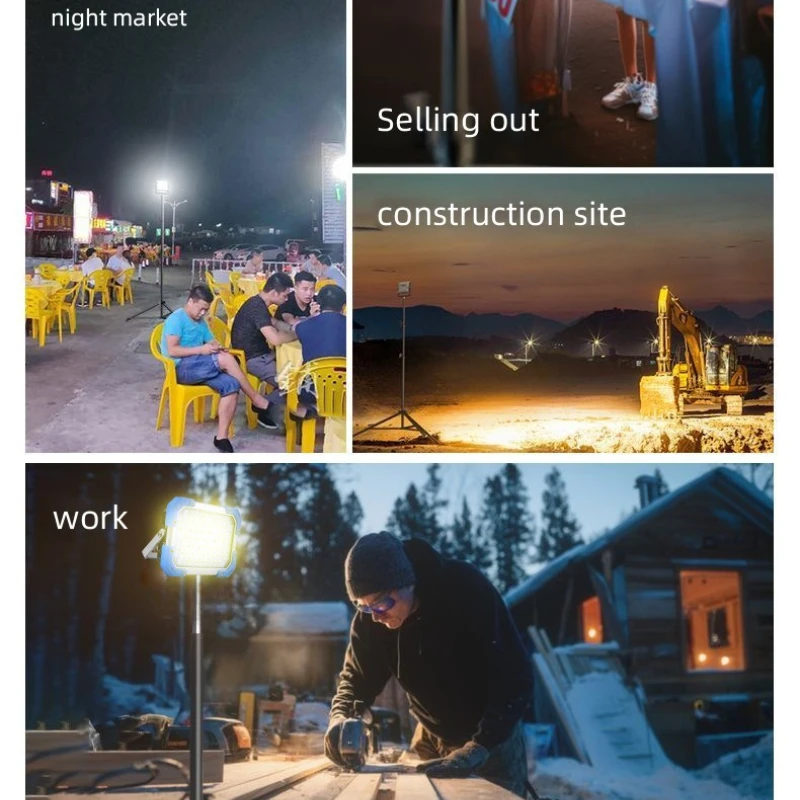 35LED High Power Work Light Rechargeable Camping Lantern Magnetic Emergency Lamp Portable Repair Lighting For Outdoor Activities