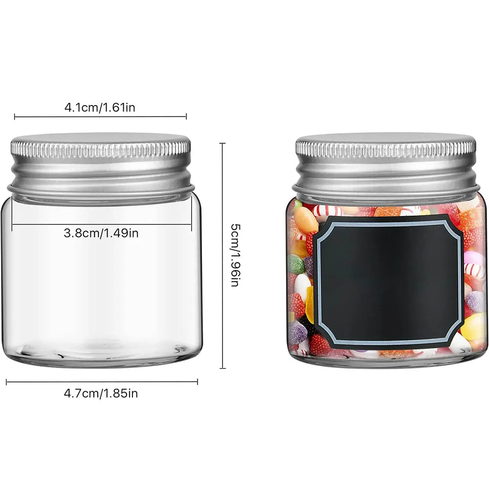 2oz Mini Mason Jars, Wide Mouth Clear Glass Jars with Lids,Great Sealing Mason Canning for Food Storage, Spice, Jam, Honey,Jelly