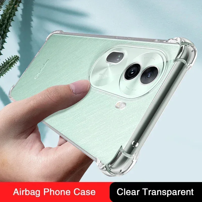 Shockproof Airbag TPU Case for OPPO Reno 12 11 Pro 5G Reno11 10 Protective Cover Capa Fundas Coque