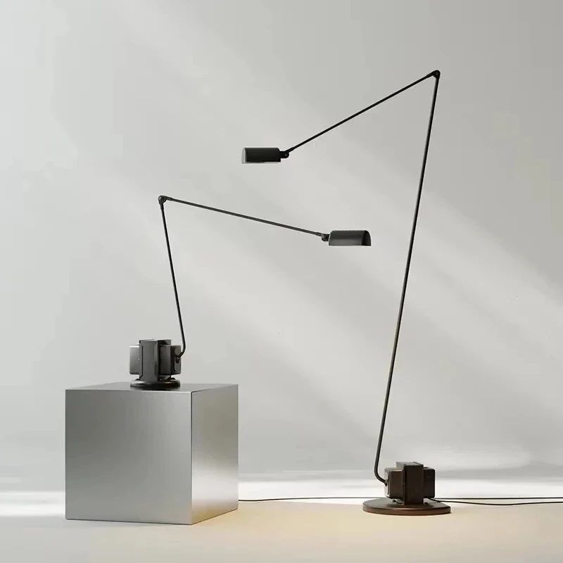 Modern Italian Design Floor light Luxury Adjustable Swing Arm Reading Table Lamp for Living Room Study Retro iron Floor Lamp
