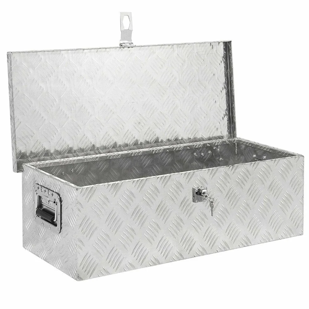 

30" Under Bed Trailer Aluminum Tool Storage Box with Tongue Lock