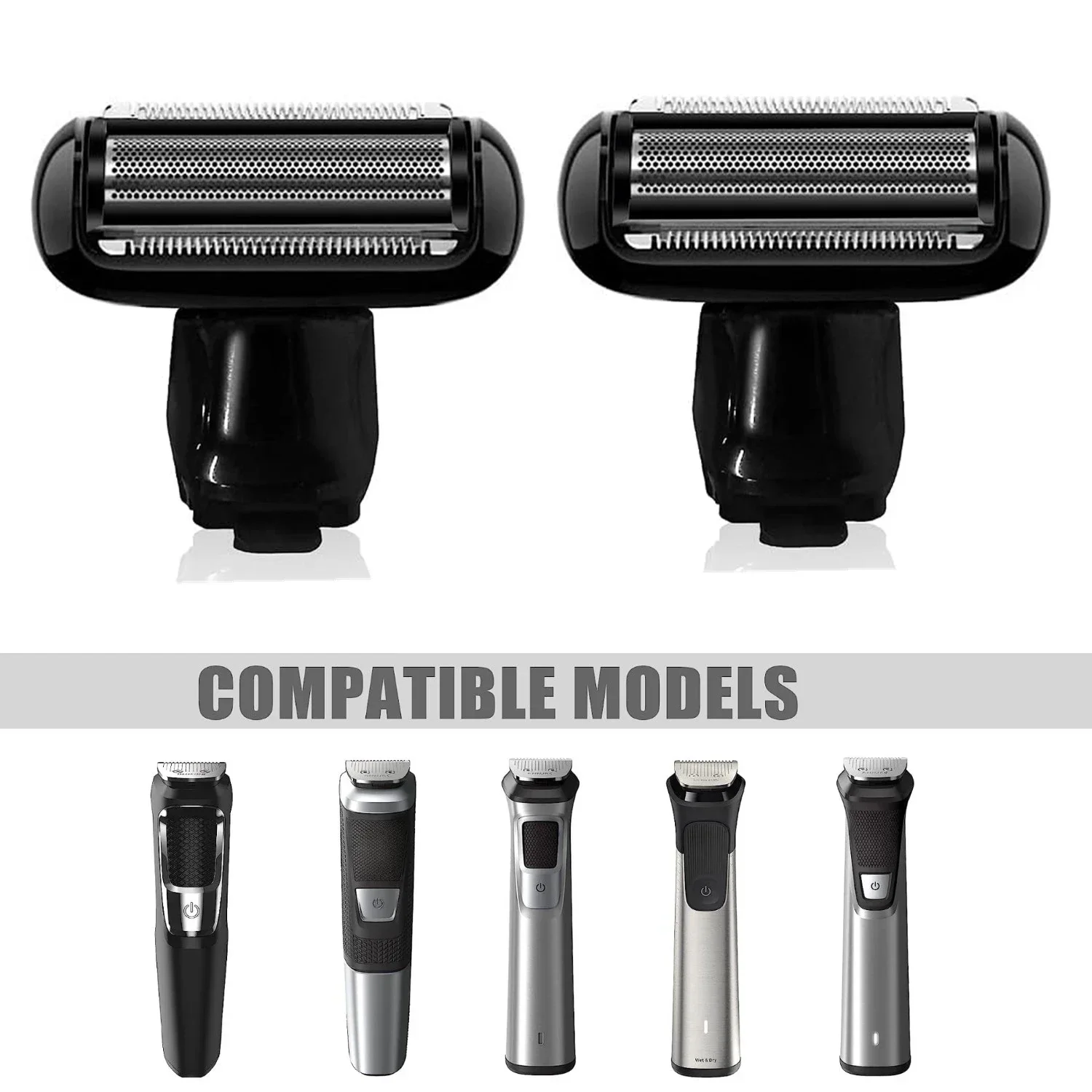 Shaver Foil Heads For Philips Norelco Multigroomer Series All in One Beard Trimmers 3000,5000,7000,9000