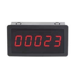 Digital LED Counter Panel Meter 5 Digit Panel Counter Meter Counter Panel Totalizer 0-9999 Compact for Factory