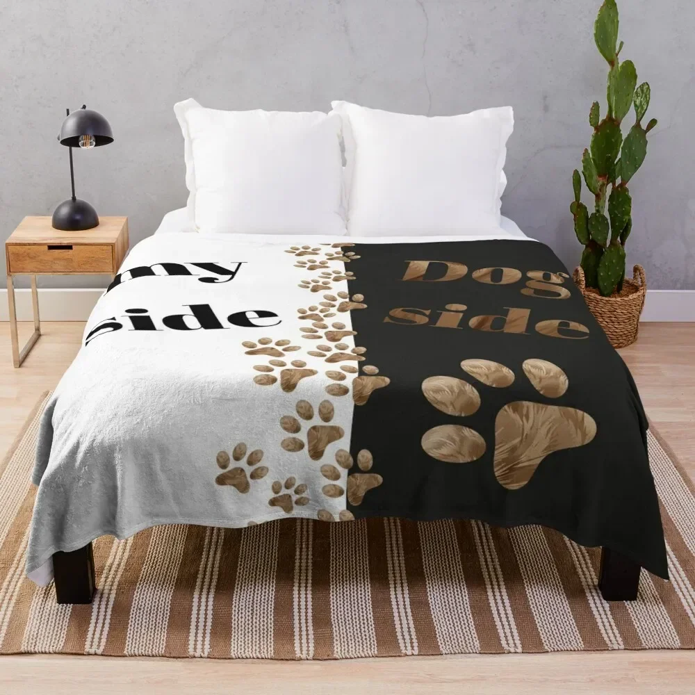 

My side Dog side blankets and pillows Throw Blanket Decorative Beds Blankets For Sofas Camping Blankets