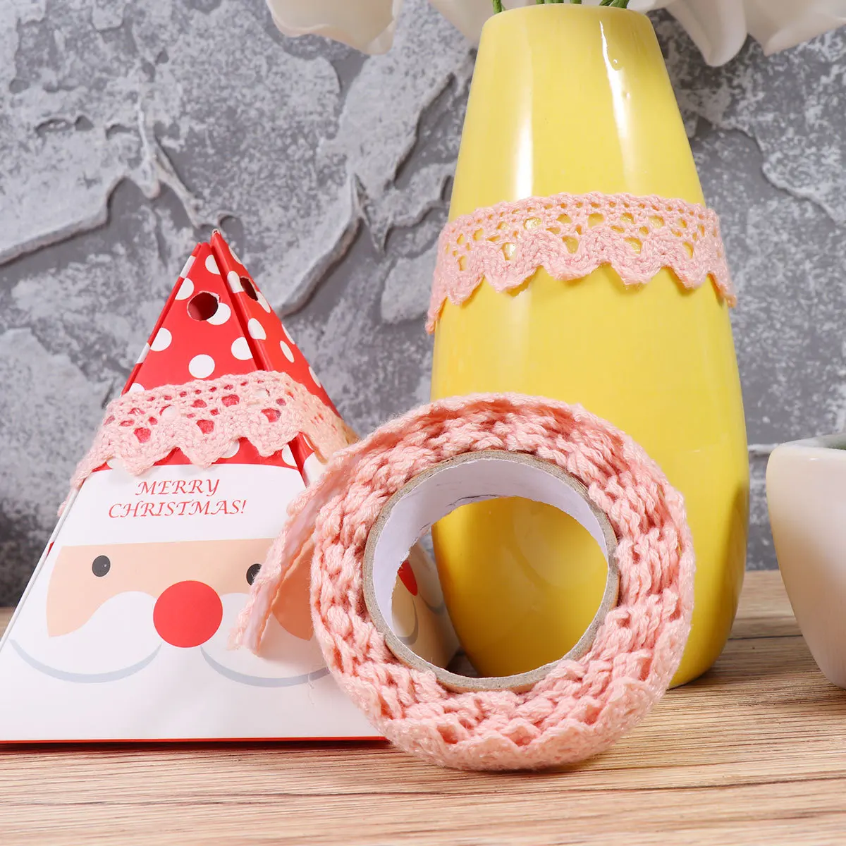 

2Pcs Cloth Hollow Lace Tape Decorative Masking Tape for Scrapbooking Crafts Planner Diaries Stationery Sticky Craft Lace Trim