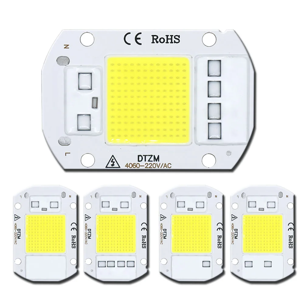 chip de espiga de lampada led para iluminacao externa e interna sem necessidade de driver branco frio 50w 30w 20w 10w 220240v 01