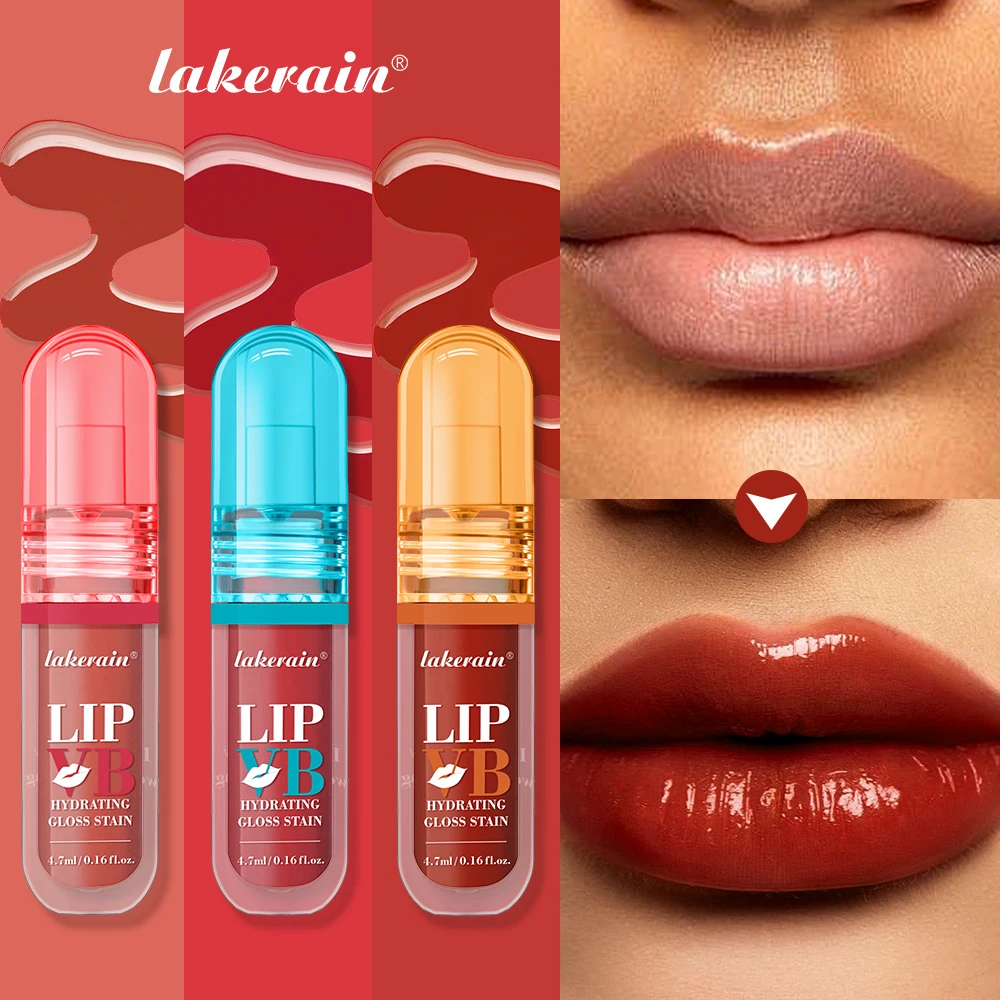 Lucidalabbra idratante a 6 toni Idratante luminoso Olio liquido trasparente Lucidalabbra Trucco duraturo lucido istantaneo naturale