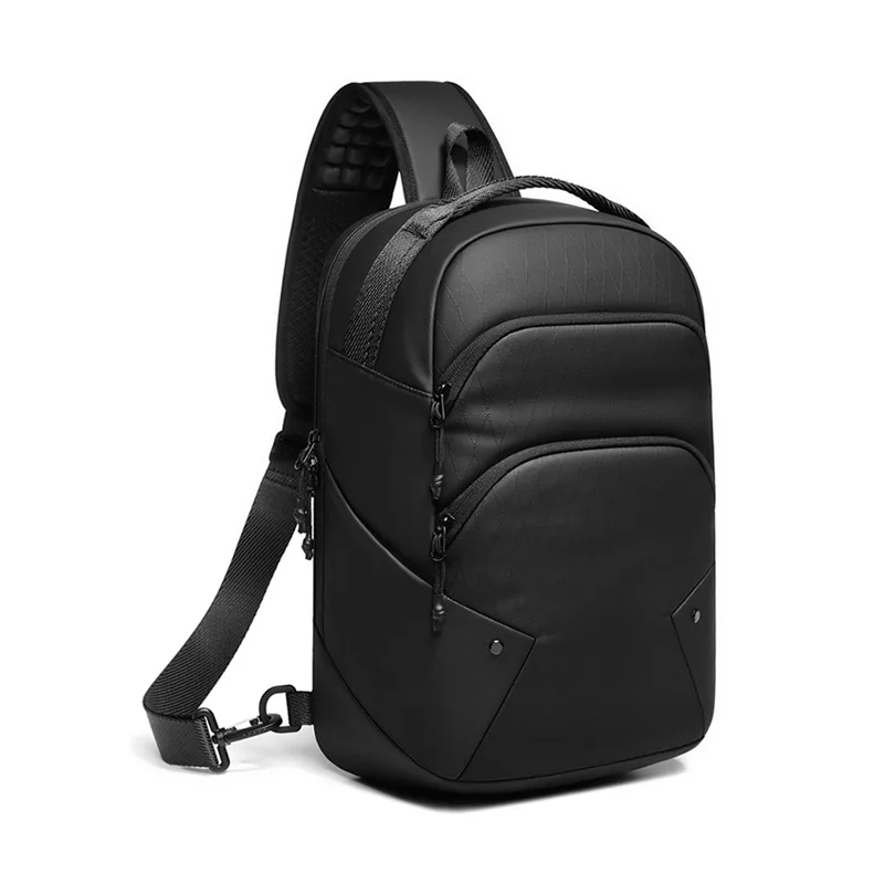 Business Crossbody Bag Waterproof Men's Shoulder Bags Chest Pack Large Oxford Side Bag for Men Leisure Satchel