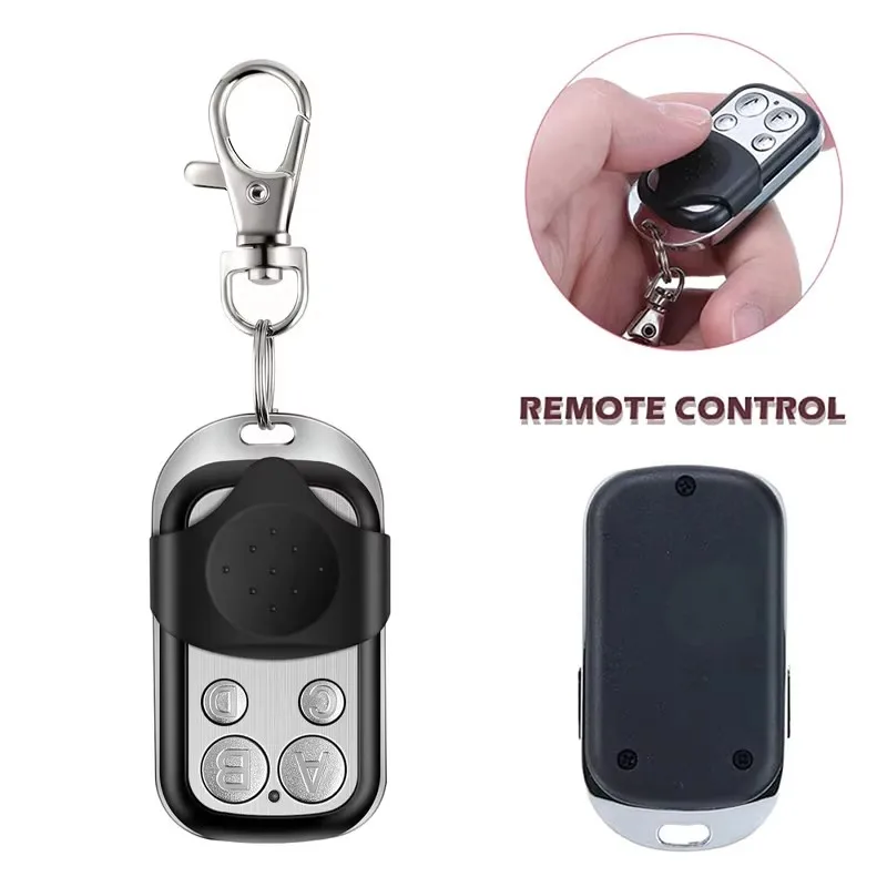 

1-10Pcs Metal Button Remote Control Transmitter ABCD/Lock Unlock 4 Buttons 433MHz Universal 4 Button Garage Door Remote Control