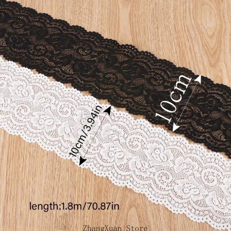 Dehnbarer Besatz zum Veredeln und Nähen von Kleidung, 10 x 2 Yard, weiches, gewelltes Band für Stoffhandwerk und – Detail 6