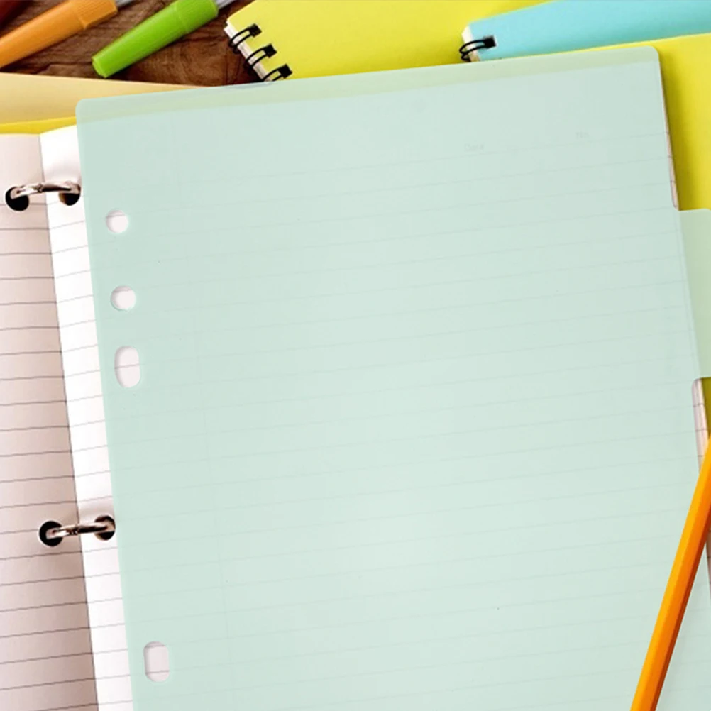 

1 set Binder Page Dividers Pastel Notebook Tabs Page Separators Plastic Index Boards Notebooks Journal Inserts
