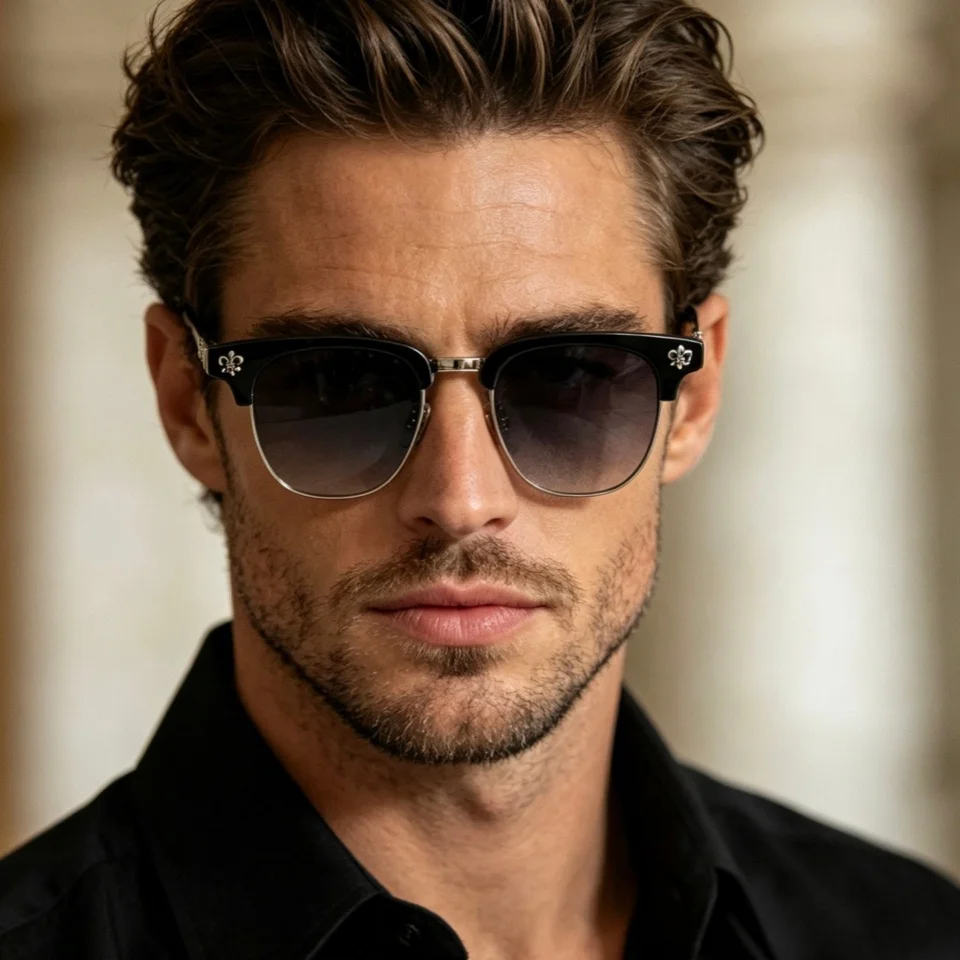 

Модные солнцезащитные очки из ацетата для мужчин и женщин: классический ретро-дизайн с резьбой, защита от солнца UV400, люкс-класс