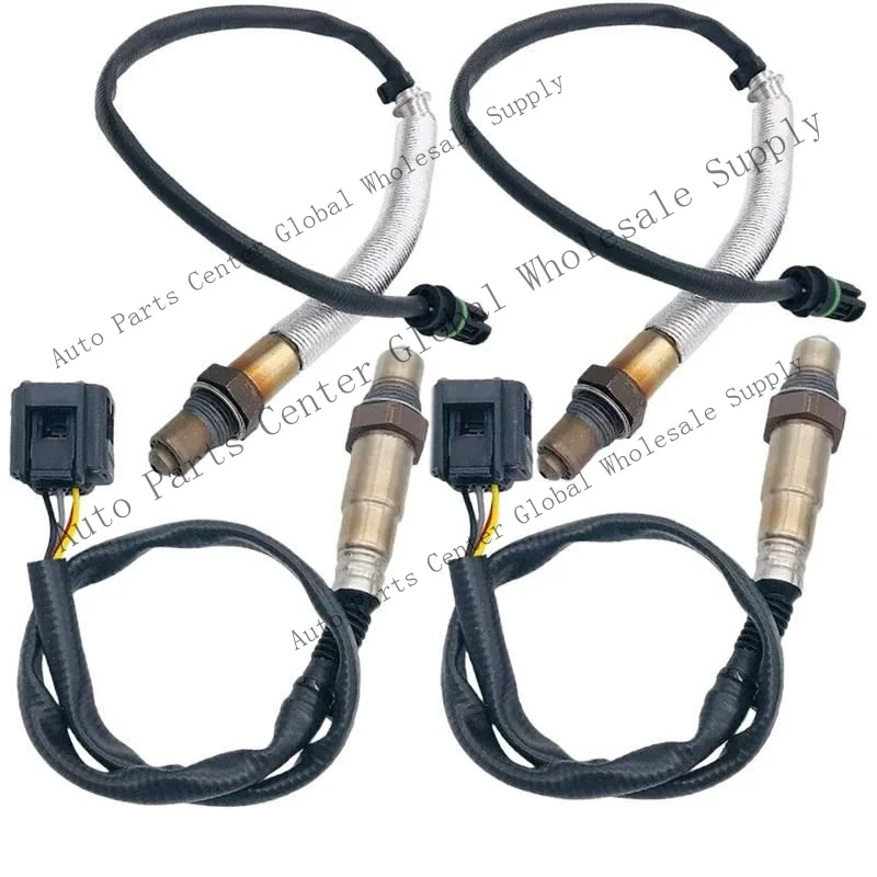 L+ 4x Oxygen O2 Sensor Upor ;Downstream For BMW 550i 650i 750i 750Li X5 X6 Alpina 4.4L
