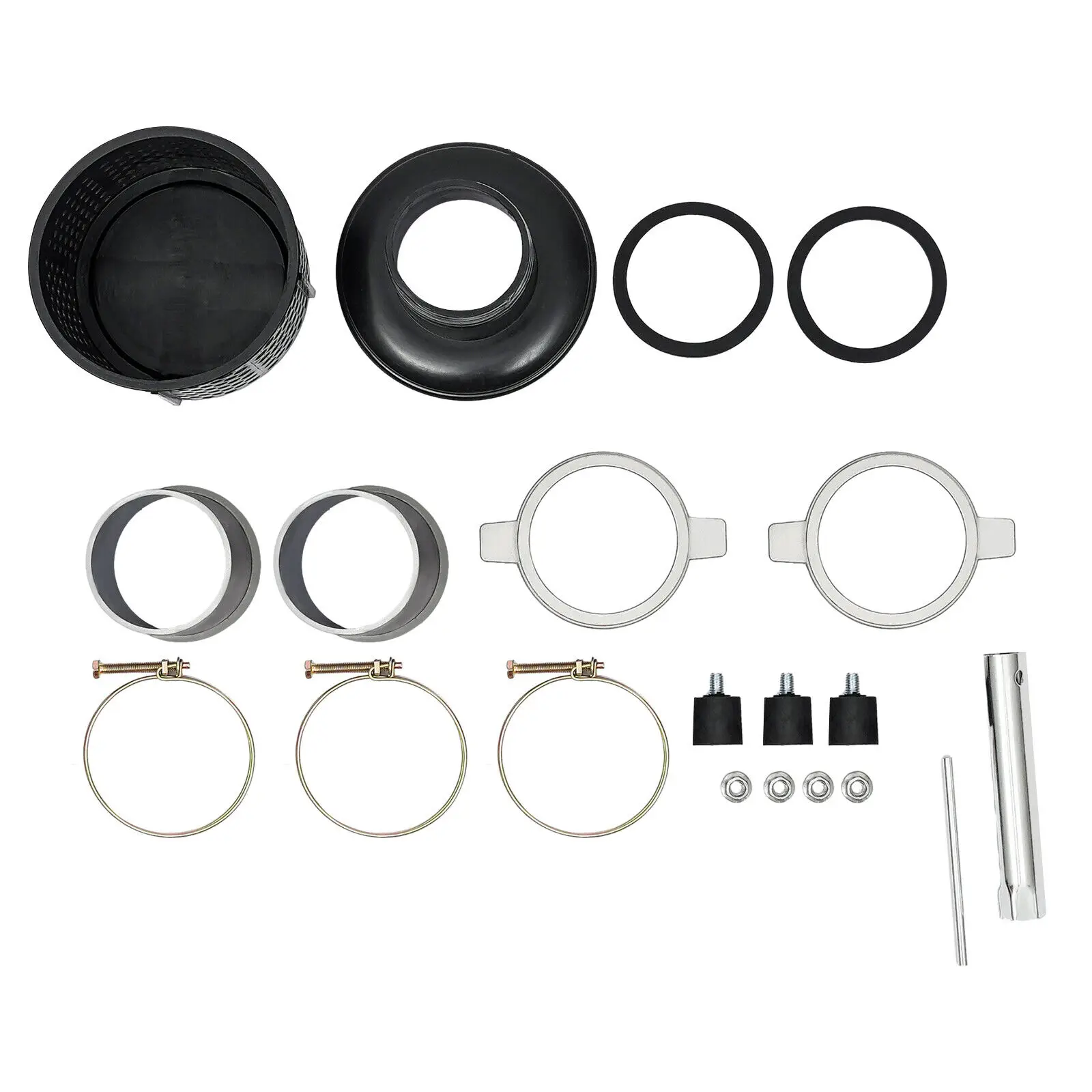 7.5HP 4 Stroke Gas-Powered Water Pump, 3" Portable Semi-Trash Pump for Construction, Flood Control, and General Water Pumping