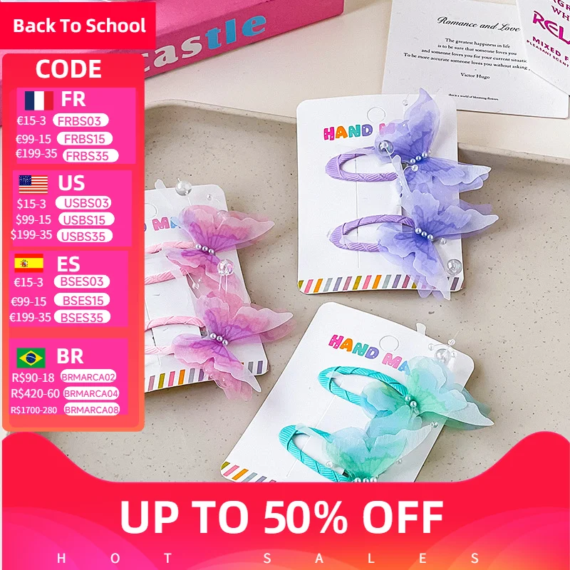 

Children's Butterfly, Hairpin, Baby Side Clip, Travel, Princess Dress Accessories, Little Girl Hairpin Headgear Hair Accessories