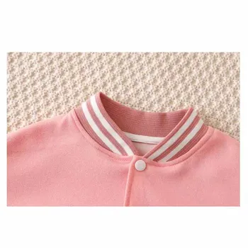 Kids Letter Baseball Jacket 4 Boys Girls Baseball Coat Baby Letter Jacket Spring Autumn New Clothes Girls Fashion Casual Sports Outerwear 12M-12 Years Old 4