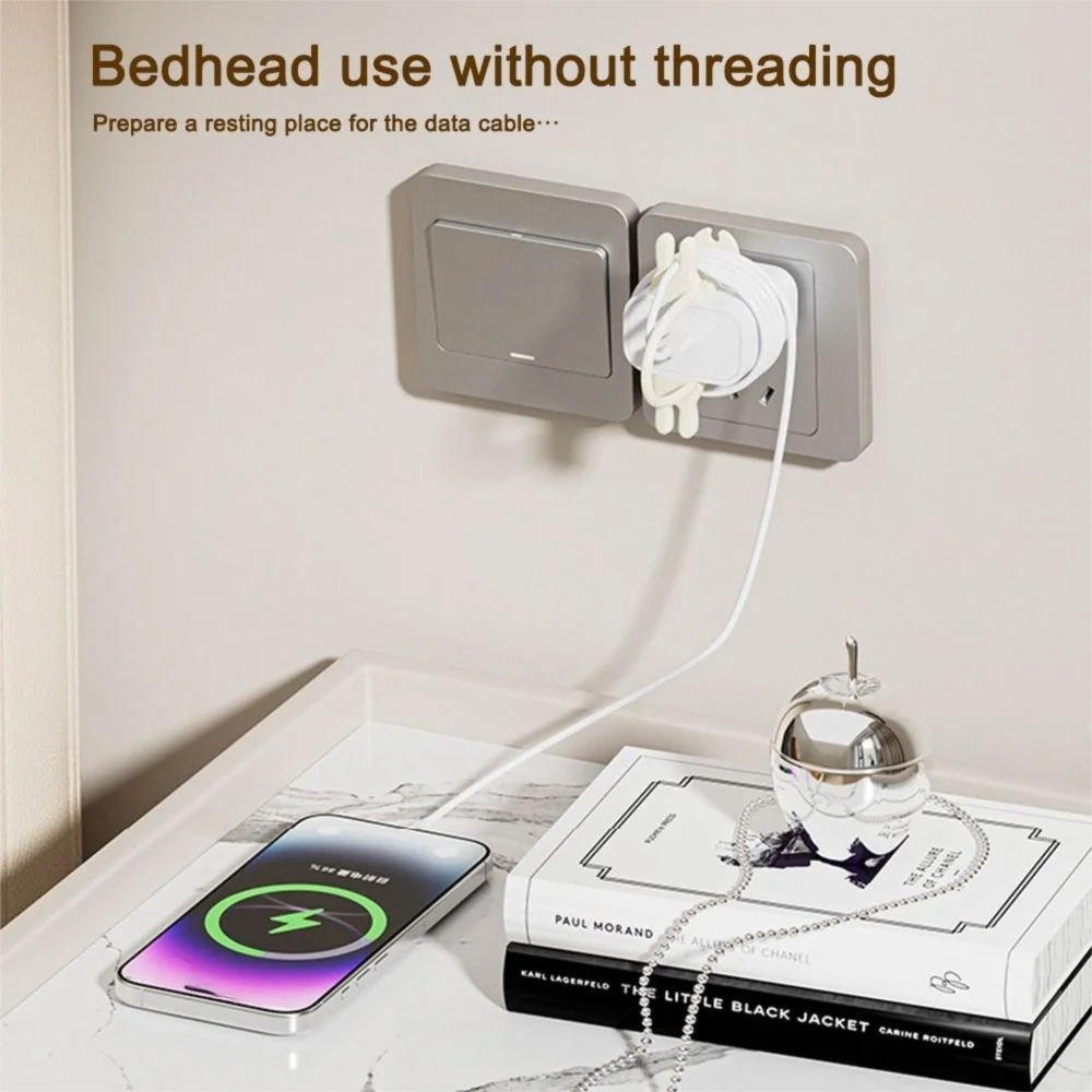 

Creative Reusable Charger Cord Holder Lightweight Portable Charging Cable Winder Cable Ties Fastening Wire Organizer