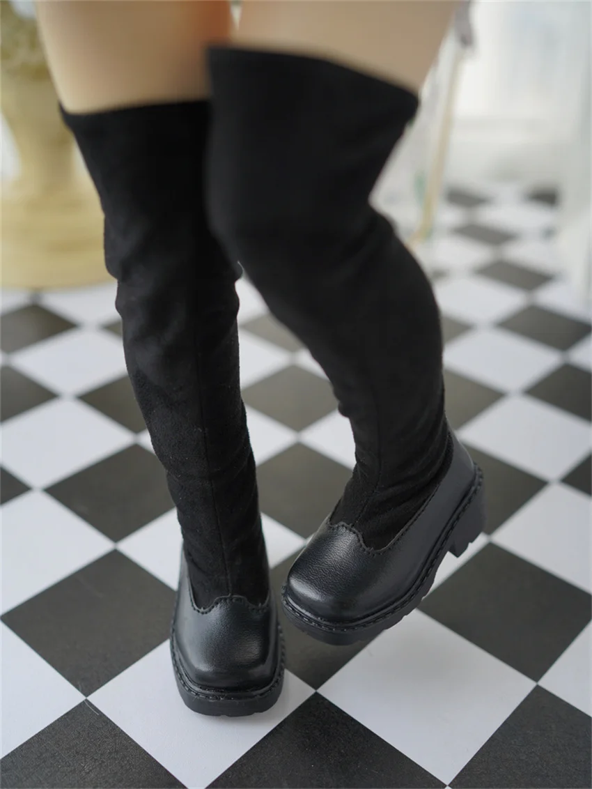 

BJD shoes 1/4， Bear Sister High heels spliced thigh-high boots bjd doll accessories