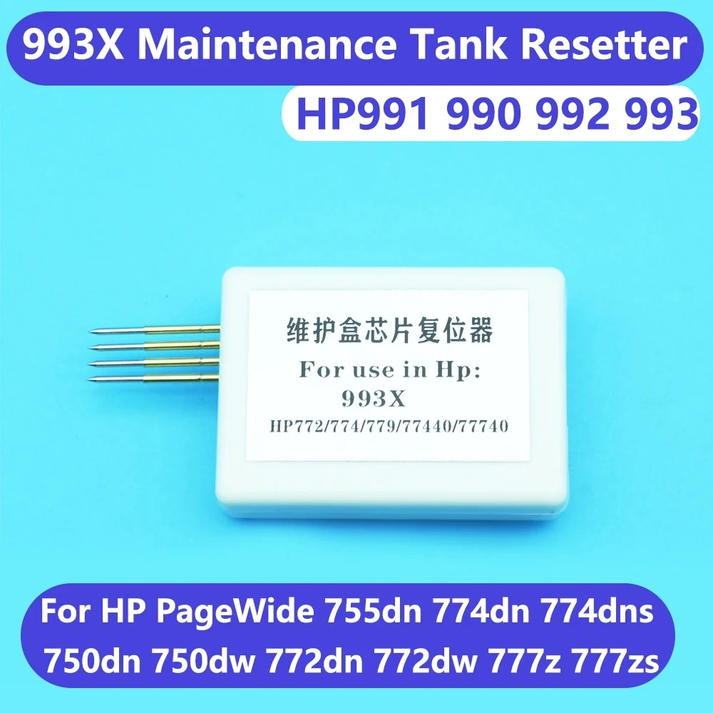 

Chip Resetter For HP 993X Maintenance Ink Tank Reset 991 990 992 PageWide 755dn 774dn 774dns 750dn 750dw 772dn 772dw 777z 777zs